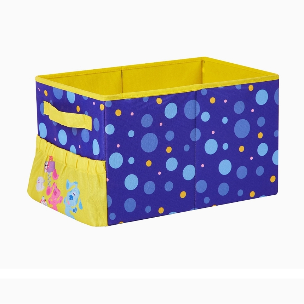 Idea Nuova Blue's Clues Kids Collapsible Storage Organizer Bin with Fron…